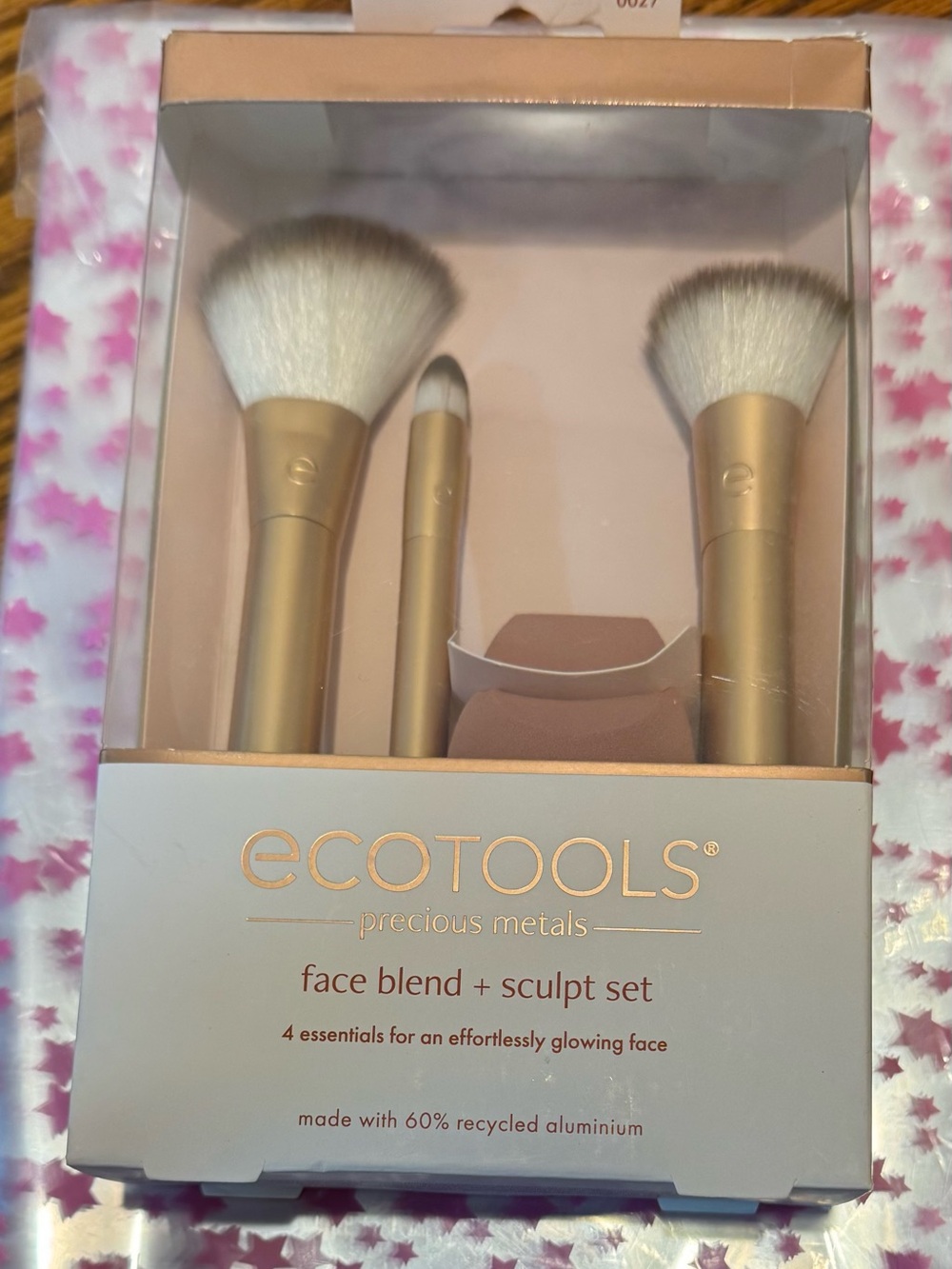 EcoTools Precious Metals Face Blend + Sculpt Brush Set - Gold & White